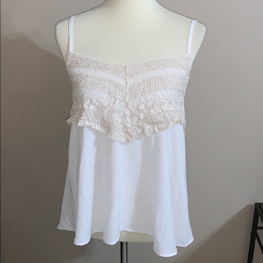 Crochet top flowy soft summer size medium PEACH <3
